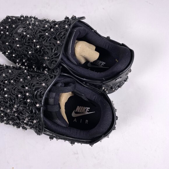 NIKE  x SWAROVSKI Black Retroreflective Crystals Air Force 1 Sneakers - Picture 7 of 11